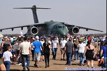 Público e exposição estática de aeronaves no Domingo Aéreo 2017