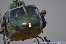 Dirigível Airship e helicópteros no Domingo Aéreo 2017